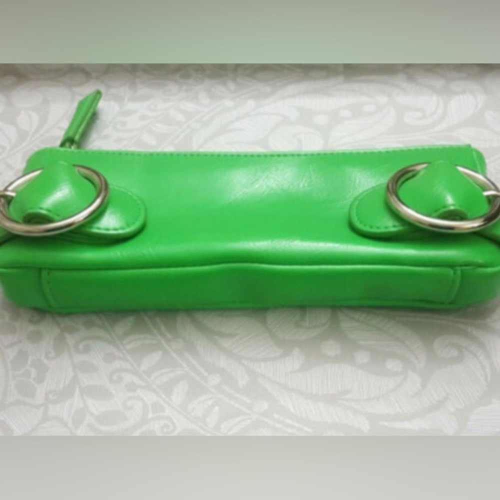 Green Vinyl Clutch
